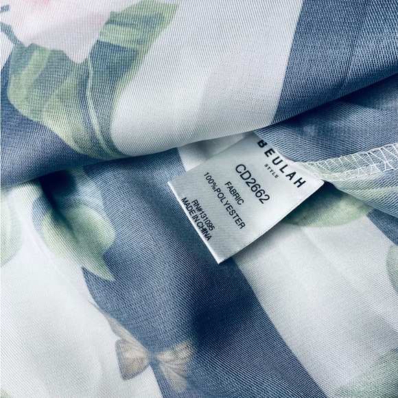 2 Piece Floral Striped / High Waisted Skirt with Top Women’s Small - Picture 6 of 10